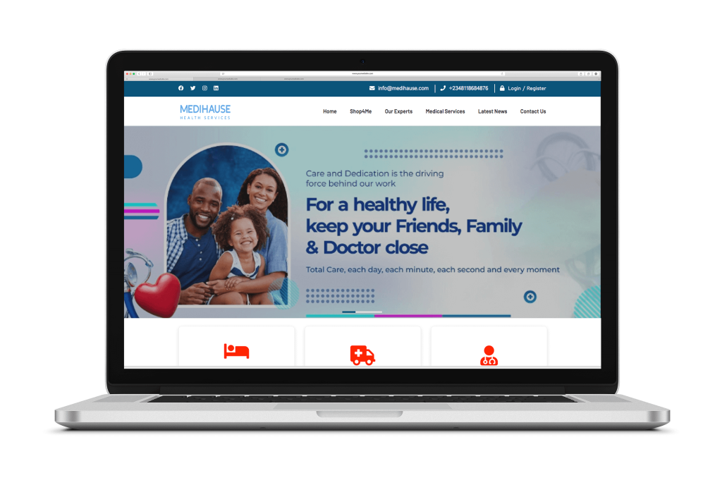 Medihause Health Web Design
