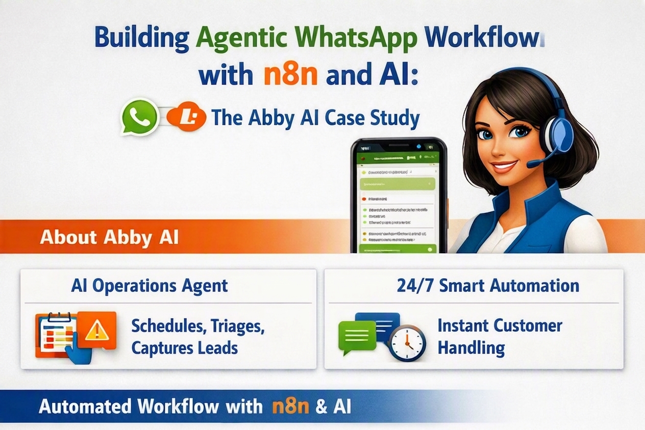 Abby AI agent and n8n agentic WhatsApp workflow by Albanny Technologies
